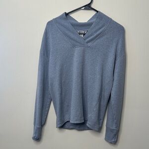 Athleta Blue v-neck sweatshirt